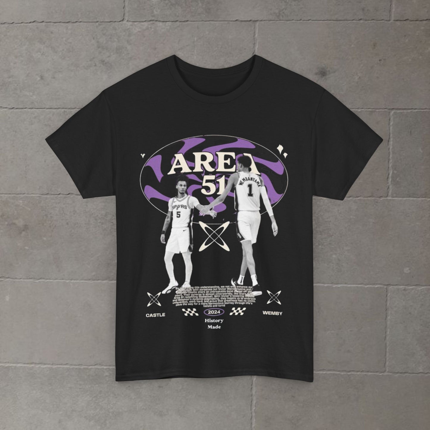 Tshirt - Wemby x Castle "Area 51"